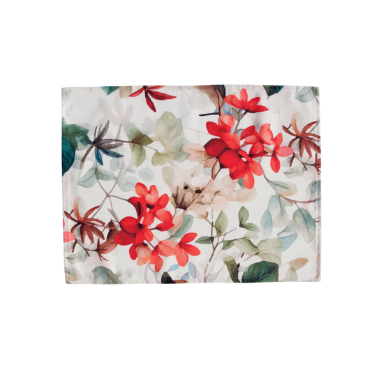 Stain Resistant Placemat - Crimson Bloom