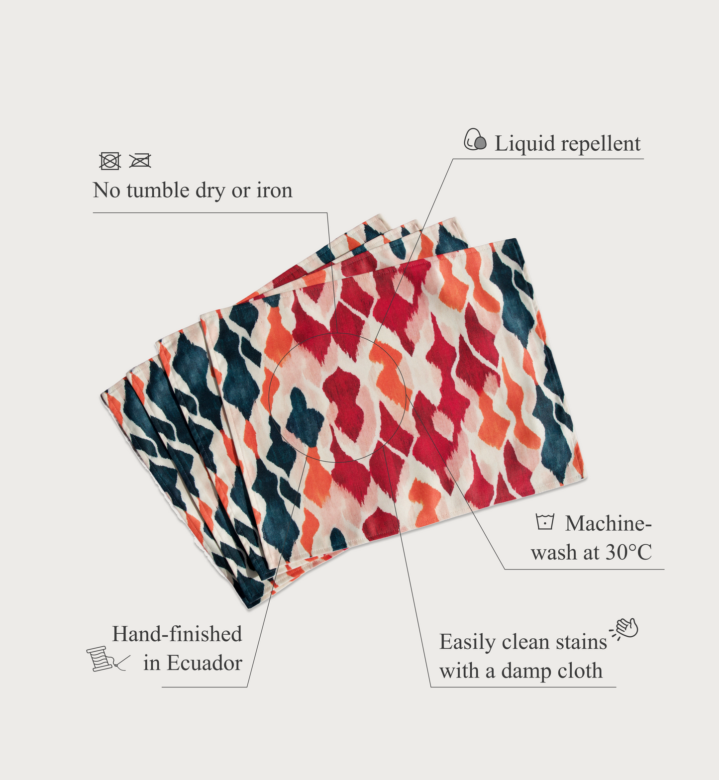 Tribal Ikat (rosa)